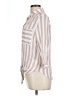 Vixbe Stripes Pink 3/4 Sleeve Button-Down Shirt Size L - photo 5