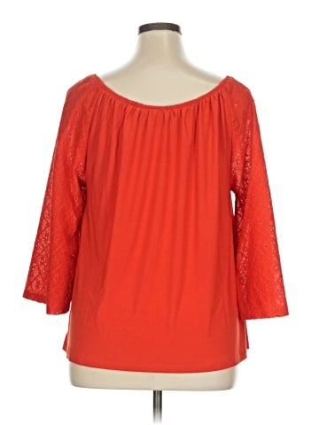 Attitudes by Renee 3/4 Sleeve Blouse (view 2)