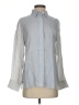 J.Crew Stripes Gray Long Sleeve Blouse Size 2 - photo 1