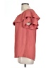 Les Amis 100% Polyester Pink Short Sleeve Blouse Size L - photo 5