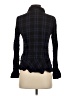CAbi 100% Rayon Plaid Blue Black Long Sleeve Button-Down Shirt Size XS - photo 2