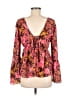 GB 100% Polyester Pink Long Sleeve Blouse Size S - photo 2