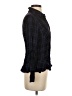CAbi 100% Rayon Plaid Blue Black Long Sleeve Button-Down Shirt Size XS - photo 4