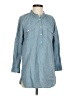 J.Crew Blue 3/4 Sleeve Button-Down Shirt Size S - photo 1