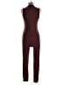 Shein Solid Burgundy Jumpsuit Size L - photo 2