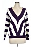 Unbranded Chevron-herringbone Purple Pullover Sweater Size L - photo 1