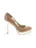 Calvin Klein Tweed Gold Heels Size 8 1/2 - photo 1