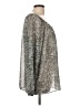 Seven7 100% Polyester Silver Long Sleeve Blouse Size L - photo 4