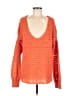 Free People Orange Pullover Sweater Size M - photo 1