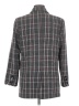 FRENCHMAUVE 100% Polyester Plaid Gray Blazer Size M - photo 2