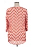 Kiara 100% Polyester Chevron-herringbone Orange 3/4 Sleeve Blouse Size XL - photo 2