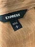 Express 100% Polyester Tan Long Sleeve Blouse Size S - photo 7