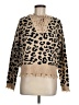 Assorted Brands 100% Acrylic Animal Print Tan Pullover Sweater Size M - photo 1