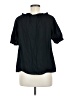 Ann Taylor LOFT Black Short Sleeve Blouse Size 6 - photo 2