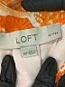 Ann Taylor LOFT 100% Polyester Orange Short Sleeve Blouse Size XS - photo 4