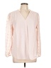 Unbranded Pink Long Sleeve Blouse Size L - photo 1