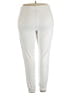 Unbranded 100% Polyester Solid Ivory Casual Pants Size XXL - photo 2
