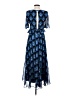Club Monaco 100% Polyester Blue Cocktail Dress Size 00 - photo 2