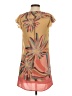 Miss Selfridge 100% Polyester Print Tan Casual Dress Size 6 - photo 2
