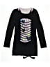Justice 100% Cotton Graphic Black Dress Size 16 - photo 1