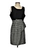 Esley Houndstooth Gray Casual Dress Size S - photo 1