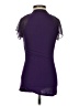 Express 100% Rayon Purple Short Sleeve Blouse Size XS - photo 2