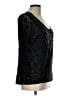 Miss Me 100% Polyester Black 3/4 Sleeve Top Size L - photo 5
