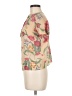 Unbranded Floral Tan Short Sleeve Blouse Size M (estimated) - photo 5
