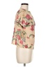 Unbranded Floral Tan Short Sleeve Blouse Size M (estimated) - photo 4