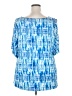 Spense Blue Short Sleeve Blouse Size 2X - photo 2