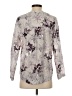 Rebecca Taylor 100% Silk Floral Gray Blouse Size 4 - photo 2