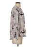 Rebecca Taylor 100% Silk Floral Gray Blouse Size 4 - photo 4