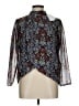 Walter Baker 100% Polyester Blue Long Sleeve Blouse Size L - photo 1