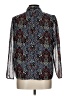 Walter Baker 100% Polyester Blue Long Sleeve Blouse Size L - photo 2
