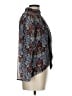 Walter Baker 100% Polyester Blue Long Sleeve Blouse Size L - photo 4