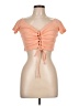 iris Orange Short Sleeve Top Size L - photo 1
