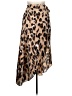 Boohoo 100% Polyester Animal Print Tan Casual Skirt Size 6 - photo 1