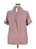 Zenobia Pink Short Sleeve Blouse Size 2X - photo 2