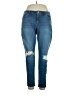 Inc Denim Hearts Blue Jeans Size 16 - photo 1