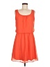 Speechless Solid Orange Casual Dress Size M - photo 1