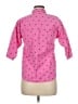 Assorted Brands 100% Cotton Hearts Pink 3/4 Sleeve Button-Down Shirt Size M - photo 2