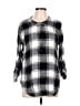 Eddie Bauer 100% Viscose Black 3/4 Sleeve Blouse Size L - photo 1