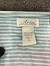 Aria 100% Cotton Blue Short Sleeve Blouse Size M - photo 7