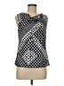 Tahari by ASL Silver Sleeveless Blouse Size M - photo 1