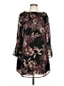 Veronica M. 100% Polyester Print Black Casual Dress Size S - photo 1