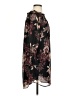 Veronica M. 100% Polyester Print Black Casual Dress Size S - photo 4