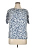 Perseption Concept Blue Short Sleeve Blouse Size XL - photo 1