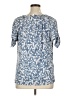 Perseption Concept Blue Short Sleeve Blouse Size XL - photo 2