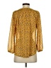 MASON & BELLE 100% Polyester Gold 3/4 Sleeve Blouse Size S - photo 2