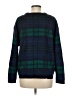 RXB 100% Acrylic Plaid Blue Pullover Sweater Size M - photo 2
